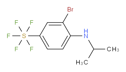 3-bromo-4-(isopropylamino)(pentafluoromercapto)benzene