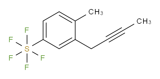 3-(but-2-yn-1-yl)-4-methyl(pentafluoromercapto)benzene