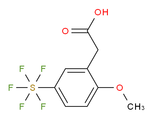 2-(5-(pentafluoromercapto)-2-methoxyphenyl)acetic acid