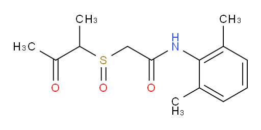 N-(2,6-dimethylphenyl)-2-((3-oxobutan-2-yl)sulfinyl)acetamide