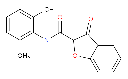 N-(2,6-dimethylphenyl)-3-oxo-2,3-dihydrobenzofuran-2-carboxamide