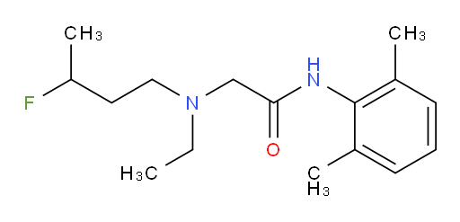 N-(2,6-dimethylphenyl)-2-(ethyl(3-fluorobutyl)amino)acetamide