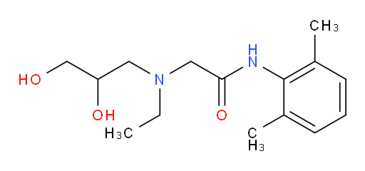 2-((2,3-dihydroxypropyl)(ethyl)amino)-N-(2,6-dimethylphenyl)acetamide