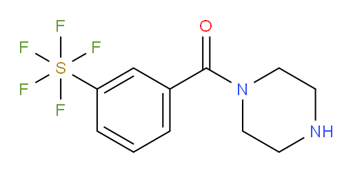 (3-(pentafluoromercapto)phenyl)(piperazin-1-yl)methanone