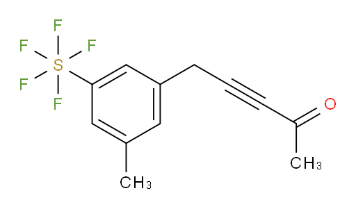 5-(3-(pentafluoromercapto)-5-methylphenyl)pent-3-yn-2-one