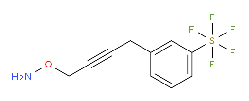 3-(4-(aminooxy)but-2-yn-1-yl)(pentafluoromercapto)benzene