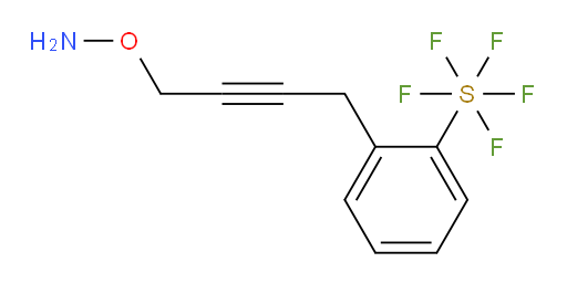 2-(4-(aminooxy)but-2-yn-1-yl)(pentafluoromercapto)benzene