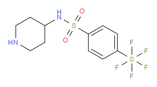 [4-[(4-piperidinylamino)sulfonyl]phenyl]sulfur pentafluoride