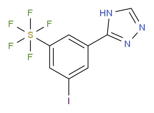 [3-iodo-5-(1H-1,2,4-triazol-3-yl)phenyl]sulfur pentafluoride