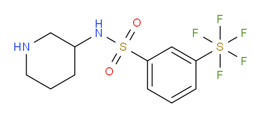 [3-[(3-piperidinylamino)sulfonyl]phenyl]sulfur pentafluoride