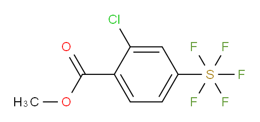 [3-chloro-4-(methoxycarbonyl)phenyl]sulfur pentafluoride