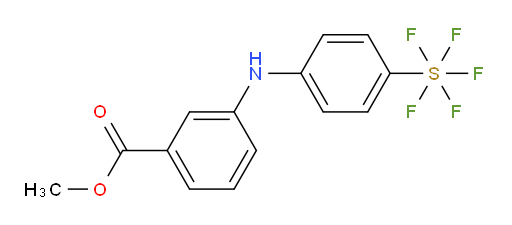 methyl 3-((4-(pentafluoromercapto)phenyl)amino)benzoate