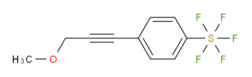 4-(3-methoxyprop-1-yn-1-yl)(pentafluoromercapto)benzene