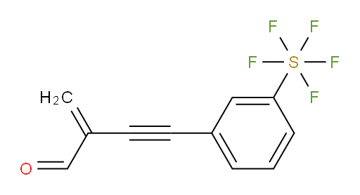 4-(3-(pentafluoromercapto)phenyl)-2-methylenebut-3-ynal