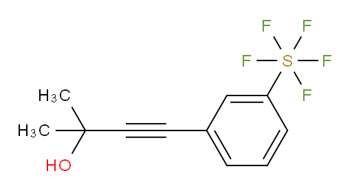 4-(3-(pentafluoromercapto)phenyl)-2-methylbut-3-yn-2-ol