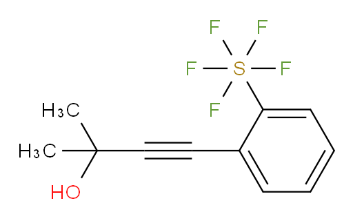 4-(2-(pentafluoromercapto)phenyl)-2-methylbut-3-yn-2-ol