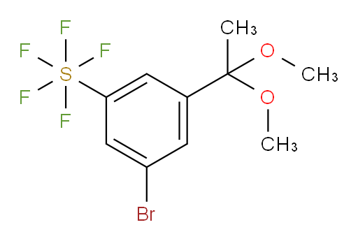[3-Bromo-5-(1,1-dimethoxyethyl)phenyl]sulfur pentafluoride