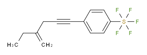 4-(4-methylenehex-1-yn-1-yl)(pentafluoromercapto)benzene