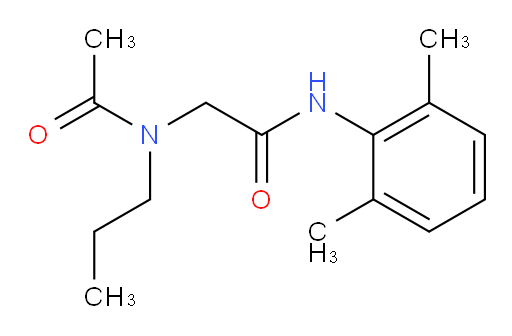 N-(2,6-dimethylphenyl)-2-(N-propylacetamido)acetamide
