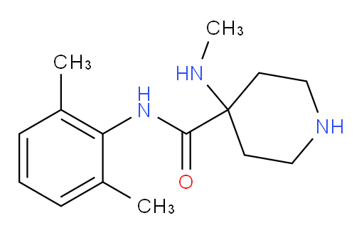 N-(2,6-dimethylphenyl)-4-(methylamino)piperidine-4-carboxamide