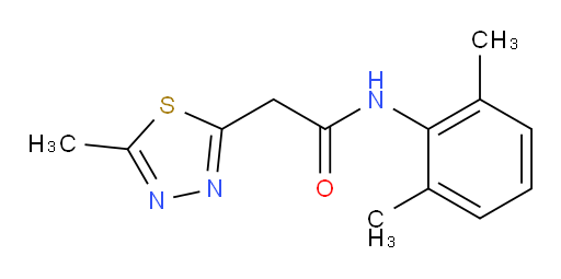 N-(2,6-dimethylphenyl)-2-(5-methyl-1,3,4-thiadiazol-2-yl)acetamide