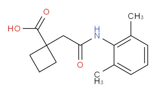 1-(2-((2,6-dimethylphenyl)amino)-2-oxoethyl)cyclobutanecarboxylic acid