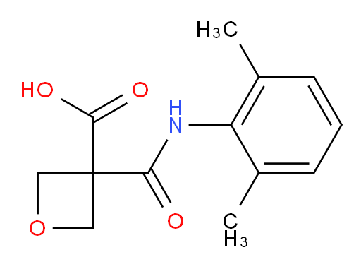 3-((2,6-dimethylphenyl)carbamoyl)oxetane-3-carboxylic acid
