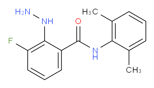 N-(2,6-dimethylphenyl)-3-fluoro-2-hydrazinylbenzamide