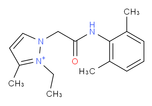 1-(2-((2,6-dimethylphenyl)amino)-2-oxoethyl)-2-ethyl-3-methyl-1H-pyrazol-2-ium