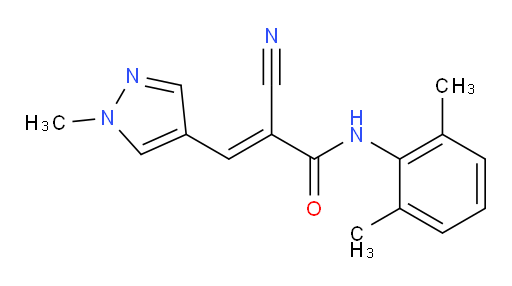 (E)-2-cyano-N-(2,6-dimethylphenyl)-3-(1-methyl-1H-pyrazol-4-yl)acrylamide