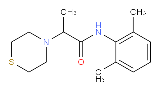 N-(2,6-dimethylphenyl)-2-thiomorpholinopropanamide