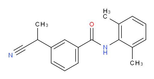 3-(1-cyanoethyl)-N-(2,6-dimethylphenyl)benzamide