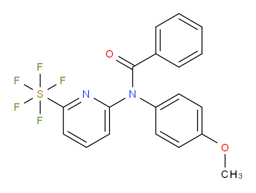 N-(6-(pentafluoromercapto)pyridin-2-yl)-N-(4-methoxyphenyl)benzamide