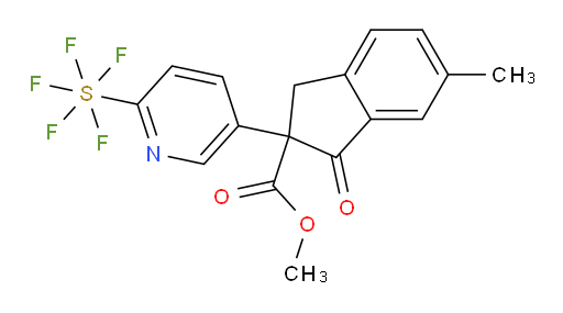 methyl 2-(6-(pentafluoromercapto)pyridin-3-yl)-6-methyl-1-oxo-2,3-dihydro-1H-indene-2-carboxylate