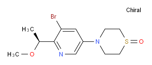 (S)-4-(5-bromo-6-(1-methoxyethyl)pyridin-3-yl)thiomorpholine 1-oxide