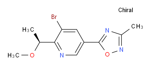 (S)-5-(5-bromo-6-(1-methoxyethyl)pyridin-3-yl)-3-methyl-1,2,4-oxadiazole