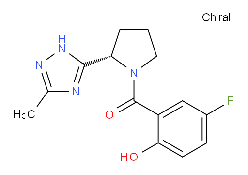 (S)-(5-fluoro-2-hydroxyphenyl)(2-(3-methyl-1H-1,2,4-triazol-5-yl)pyrrolidin-1-yl)methanone