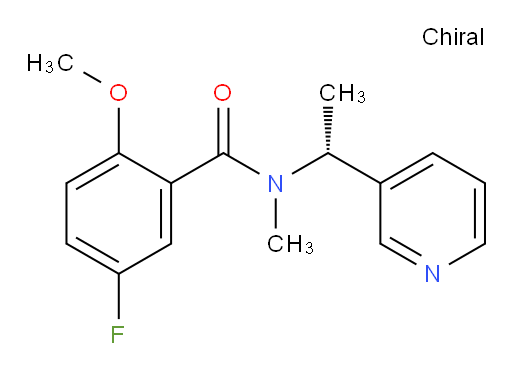(R)-5-fluoro-2-methoxy-N-methyl-N-(1-(pyridin-3-yl)ethyl)benzamide
