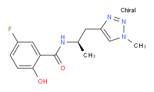 (R)-5-fluoro-2-hydroxy-N-(1-(1-methyl-1H-1,2,3-triazol-4-yl)propan-2-yl)benzamide