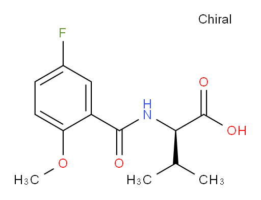 (R)-2-(5-fluoro-2-methoxybenzamido)-3-methylbutanoic acid