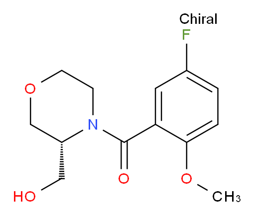 (R)-(5-fluoro-2-methoxyphenyl)(3-(hydroxymethyl)morpholino)methanone