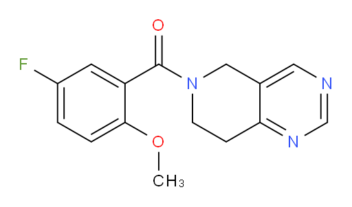 (7,8-dihydropyrido[4,3-d]pyrimidin-6(5H)-yl)(5-fluoro-2-methoxyphenyl)methanone