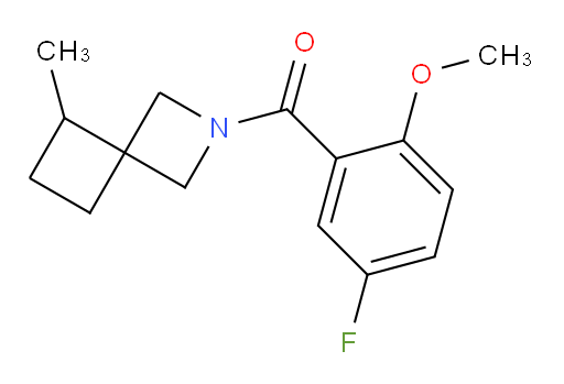 (5-fluoro-2-methoxyphenyl)(5-methyl-2-azaspiro[3.3]heptan-2-yl)methanone