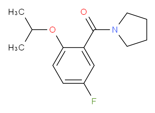 (5-fluoro-2-isopropoxyphenyl)(pyrrolidin-1-yl)methanone