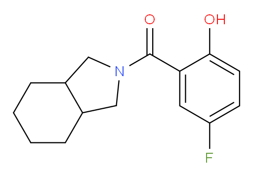 (5-fluoro-2-hydroxyphenyl)(hexahydro-1H-isoindol-2(3H)-yl)methanone