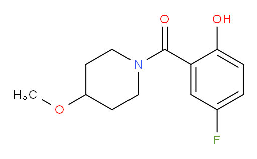 (5-fluoro-2-hydroxyphenyl)(4-methoxypiperidin-1-yl)methanone