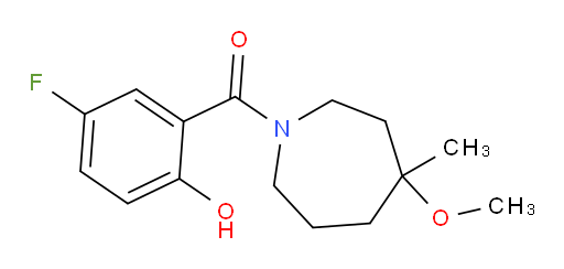 (5-fluoro-2-hydroxyphenyl)(4-methoxy-4-methylazepan-1-yl)methanone