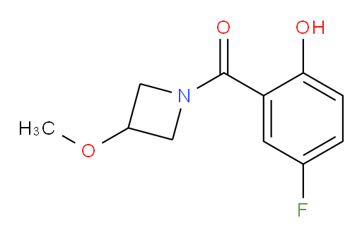 (5-fluoro-2-hydroxyphenyl)(3-methoxyazetidin-1-yl)methanone