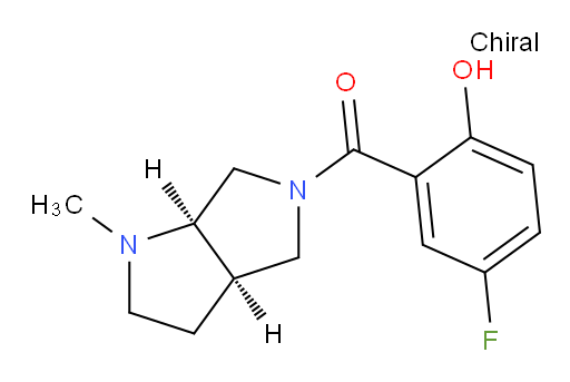 (5-fluoro-2-hydroxyphenyl)((3aR,6aR)-1-methylhexahydropyrrolo[3,4-b]pyrrol-5(1H)-yl)methanone