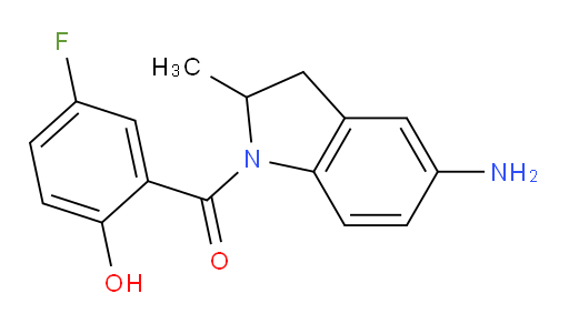 (5-amino-2-methylindolin-1-yl)(5-fluoro-2-hydroxyphenyl)methanone